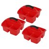 Romanoff Deluxe Small Utility Caddy, Red, 3PK 26902
